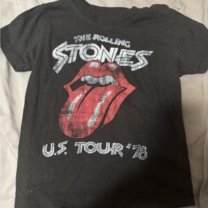 The Rolling Stones Black and Red Kids Tee
